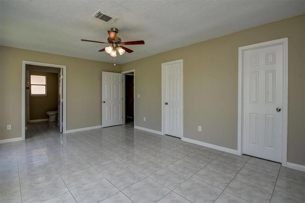 Completed tile flooring installation