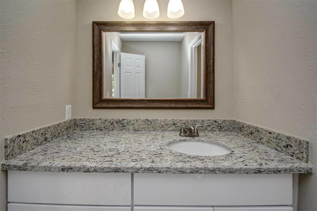 Granite vanity countertop