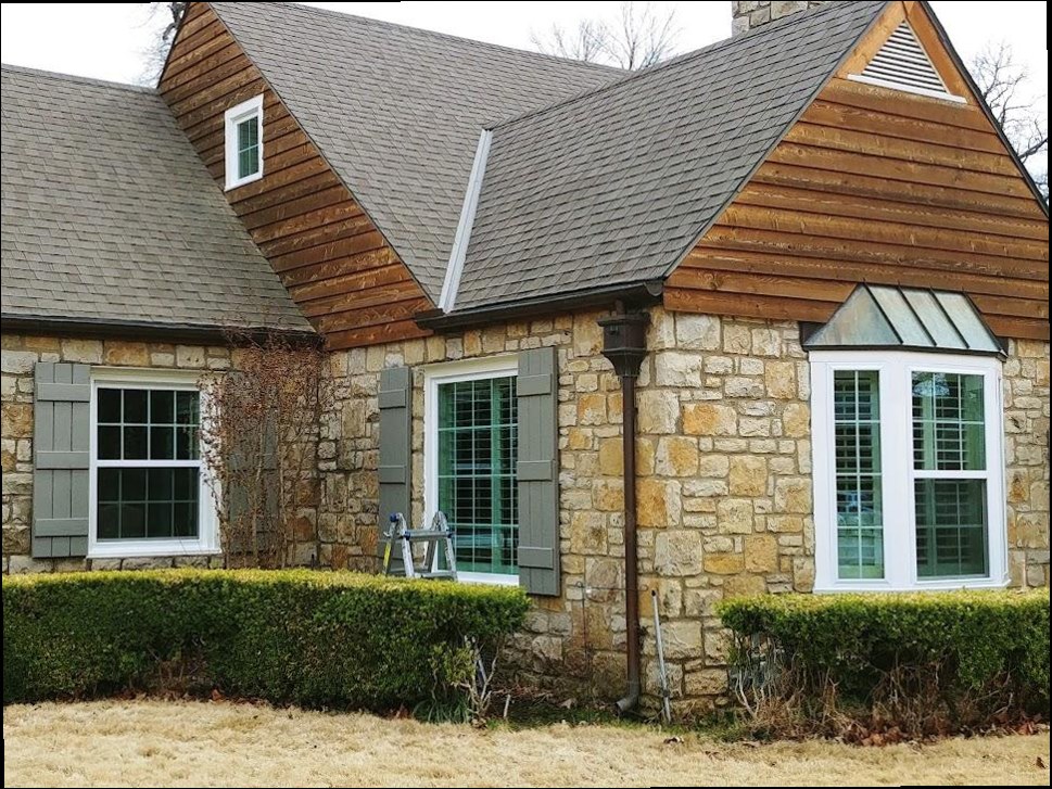 Stone cottage with new roof installed by Hayes & Sons Roofing