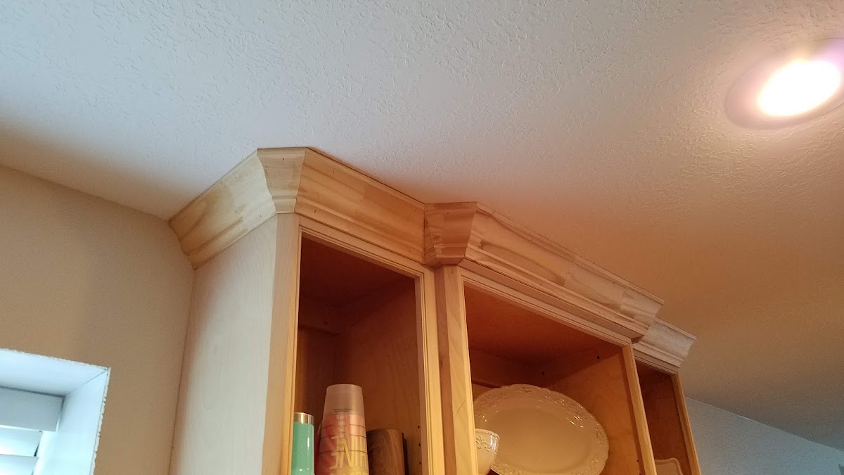 Finished custom cabinetry installation
