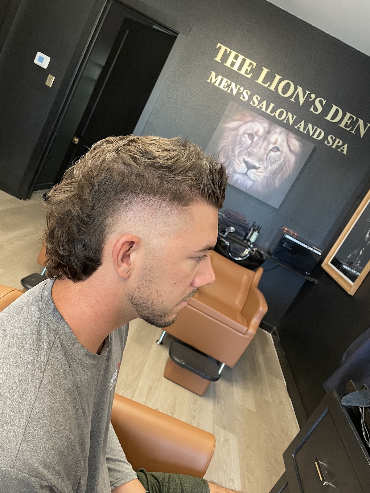 A finished textured haircut showing Blanca's precision work